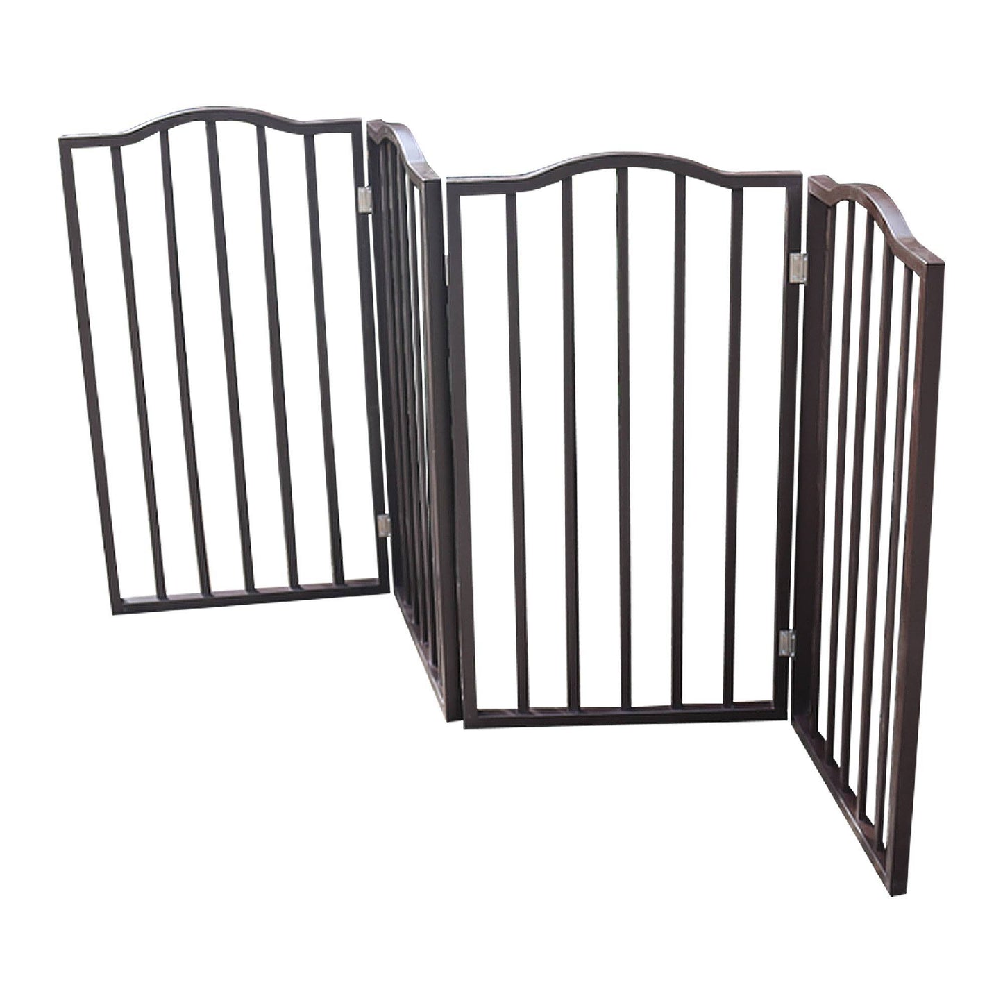 Arc Wooden Folding Pet Gate for Doorways & Stairs