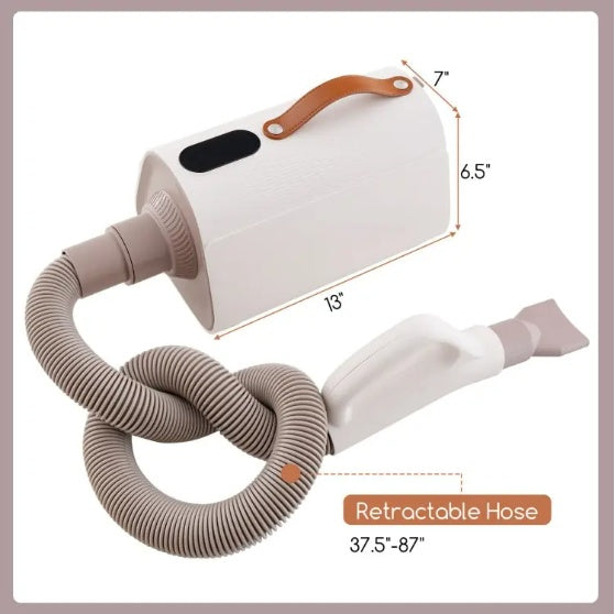 Dog & Cat Hair Blower with Negative Ion & Adjustable Temperature