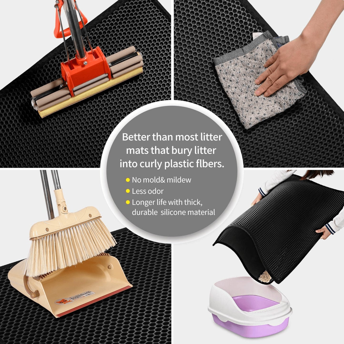 Waterproof Honeycomb Cat Litter Mat