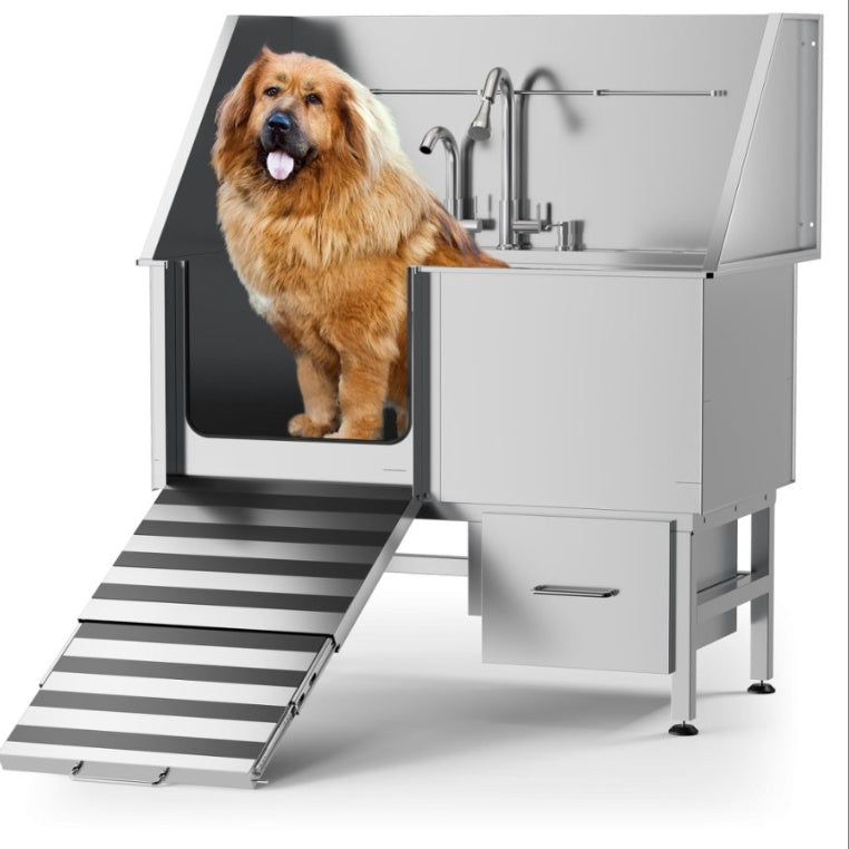 Stainless Steel Dog Bathing Table - Professional Grooming & Bathing Station for Pets