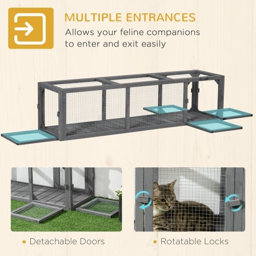 PawHut Outdoor Cat Tunnel