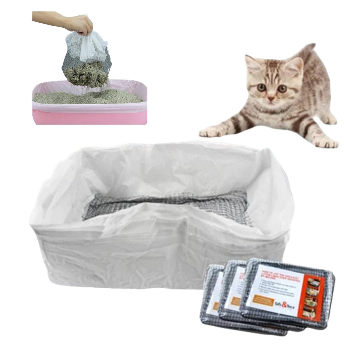 Reusable Cat Litter Filter Bags