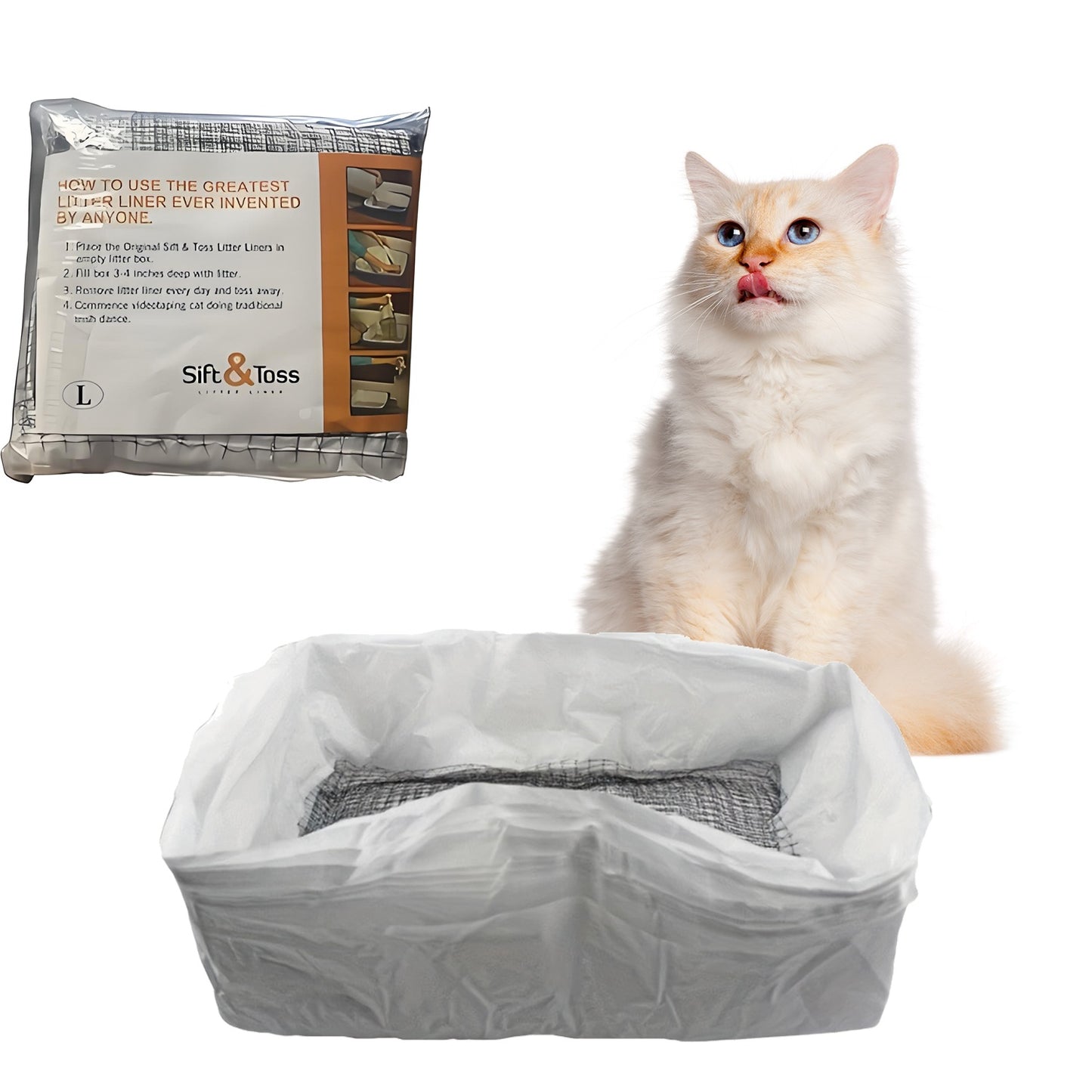 Reusable Cat Litter Filter Bags