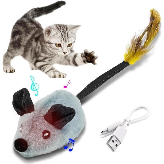 Interactive Cat Mouse Toy – Moving & LED Lights