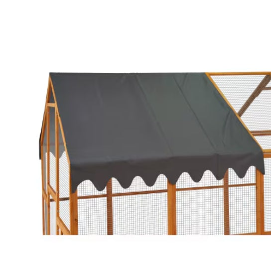 Outdoor Chicken Coop - Large Kitten Playpen, Upgraded Waterproof Cover