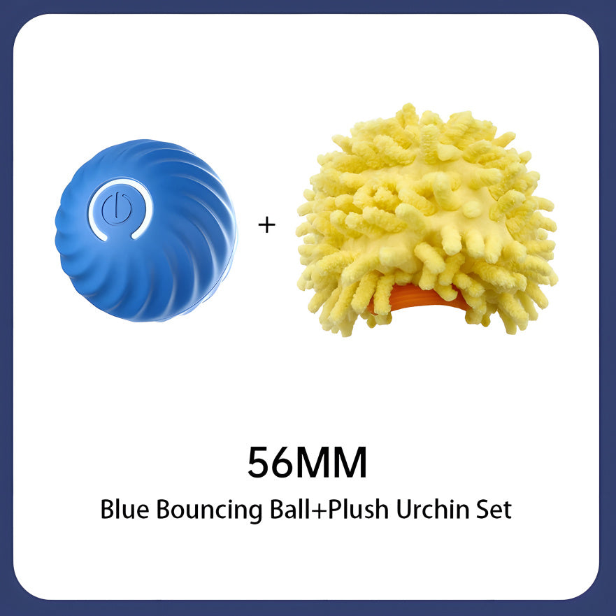 Smart Bouncing Dog Toy – USB Rechargeable, Self-Moving, Quiet & Fun Interactive Ball
