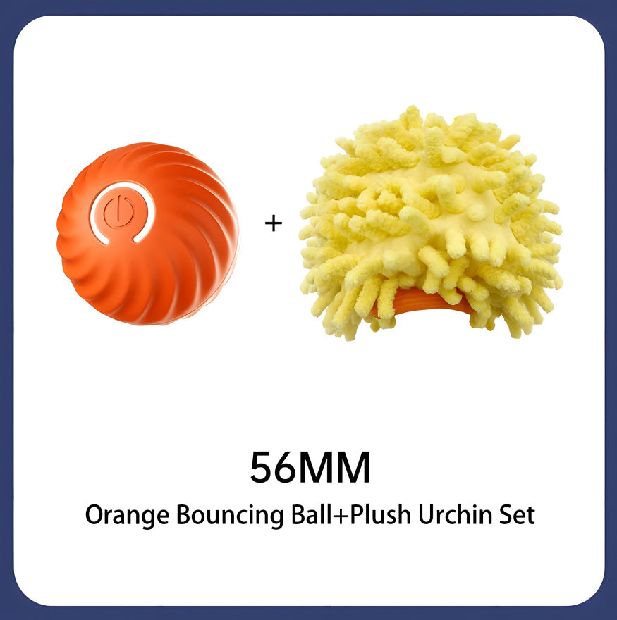 Smart Bouncing Dog Toy – USB Rechargeable, Self-Moving, Quiet & Fun Interactive Ball