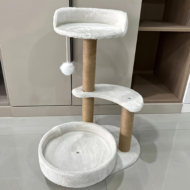Multi-Layer Cat Tree with Scratching Post & Interactive Ball Toy