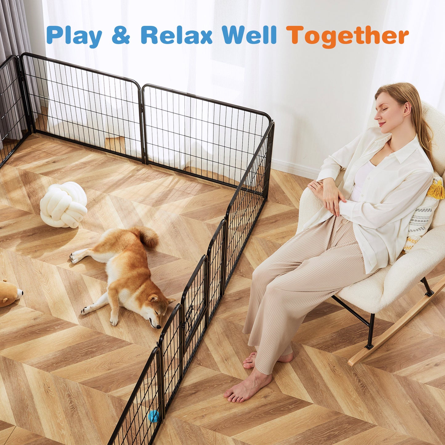 Durable Indoor Dog Game Fence - Pet Playpen