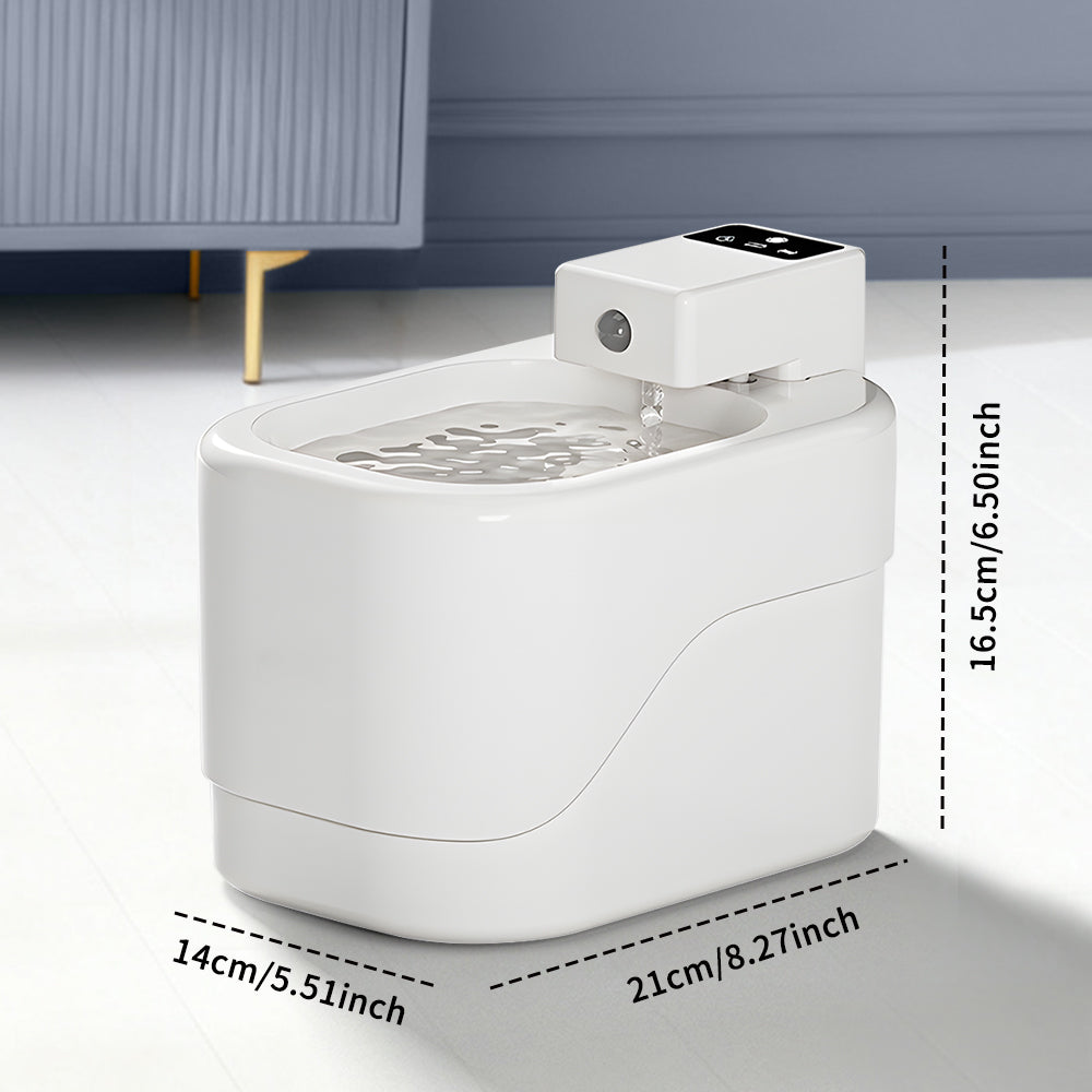 Smart Pet Water Fountain 2000ML – Wireless, Quiet, Filtered