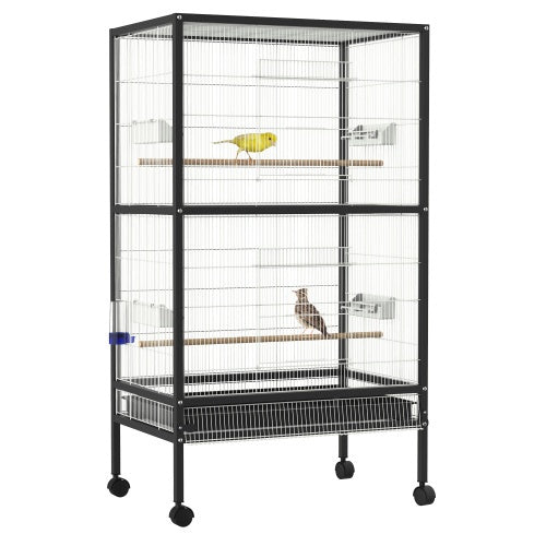 PawHut 54" Rolling Bird Cage with Accessories