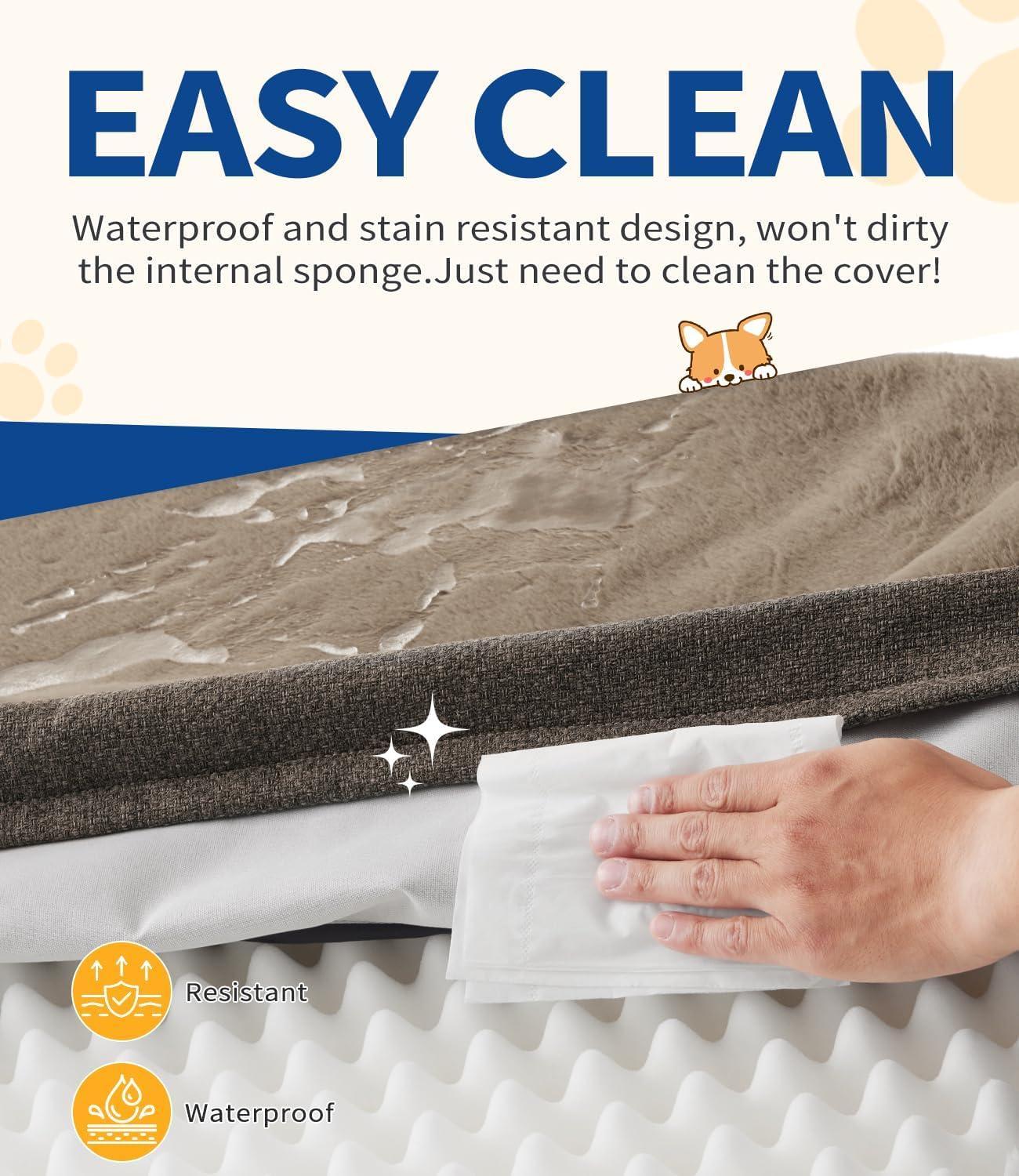 Orthopedic Dog Sofa – Washable, Waterproof, Foam Support