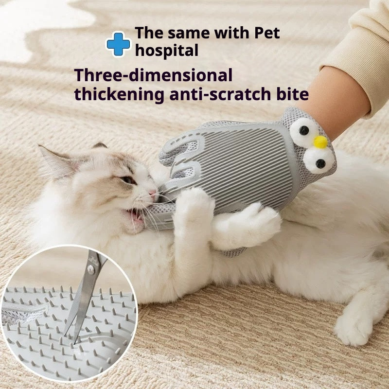 Cat & Dog Hair Removal Gloves – Massage & Grooming Brush