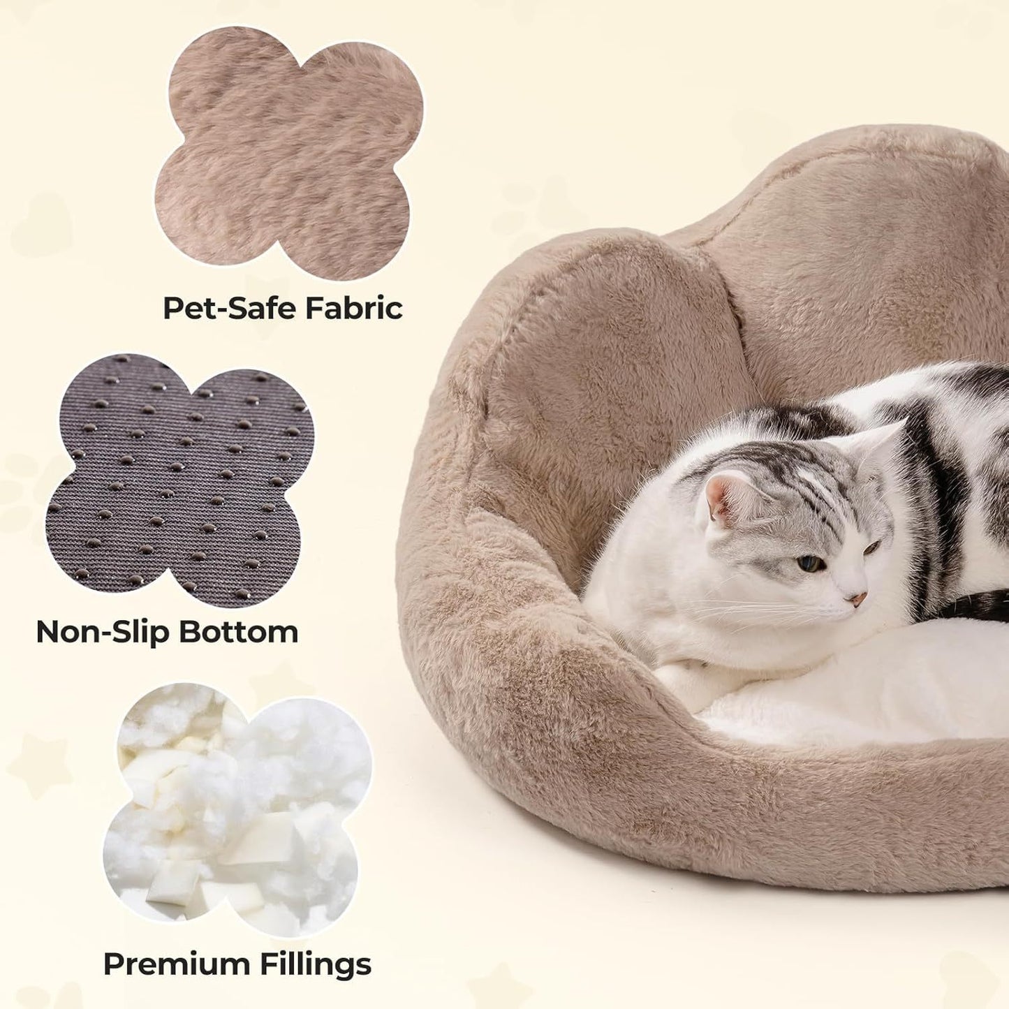 Round Cat Bed For Indoor Cats