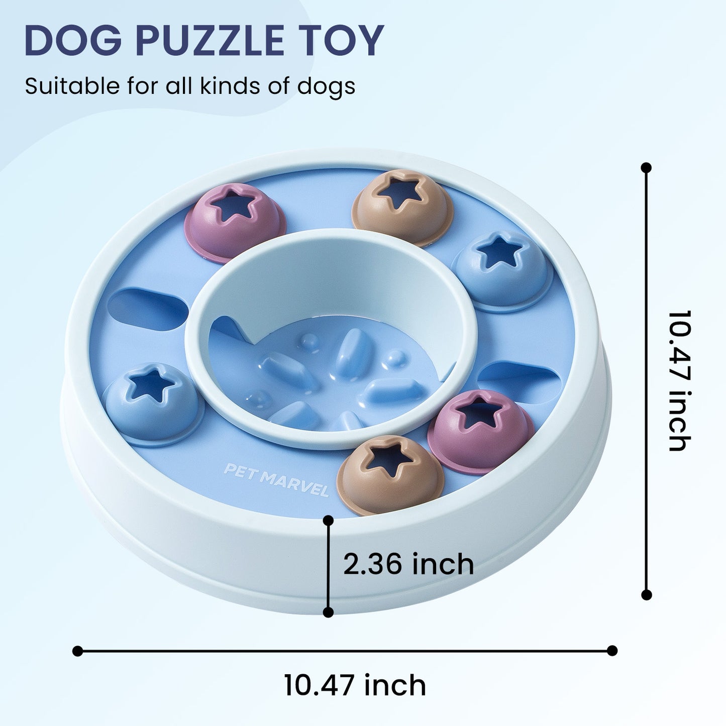 PETMARVEL Interactive Dog Puzzle Toy – Levels 1-3