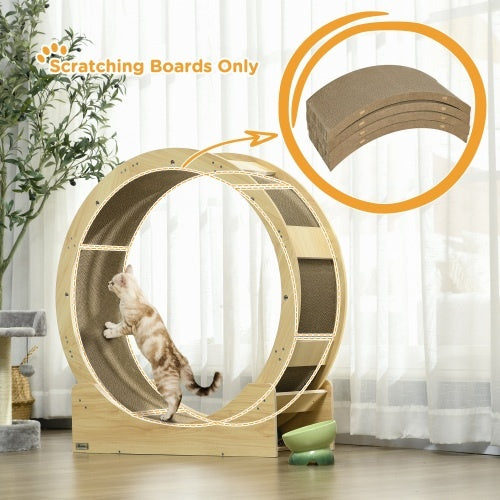 PawHut Reversible Cat Scratching Board – 4-Pack for Indoor Cats