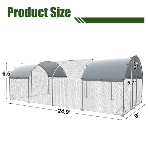 Large Metal Chicken Coop – Waterproof & UV-Protected