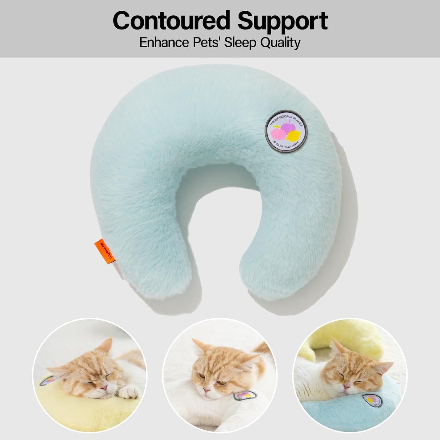Fluffy Support For Cats & Puppies - Joint Relief & Improved Sleep Blue