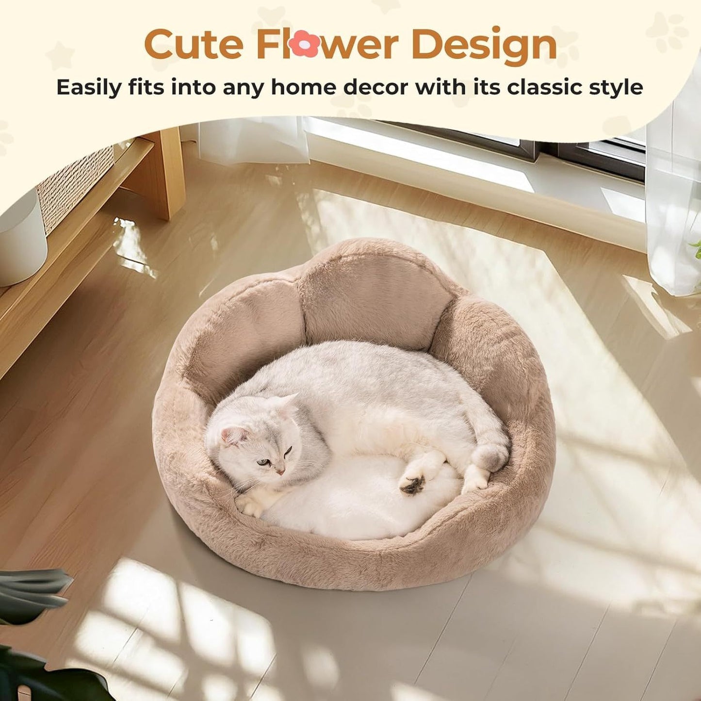 Round Cat Bed For Indoor Cats