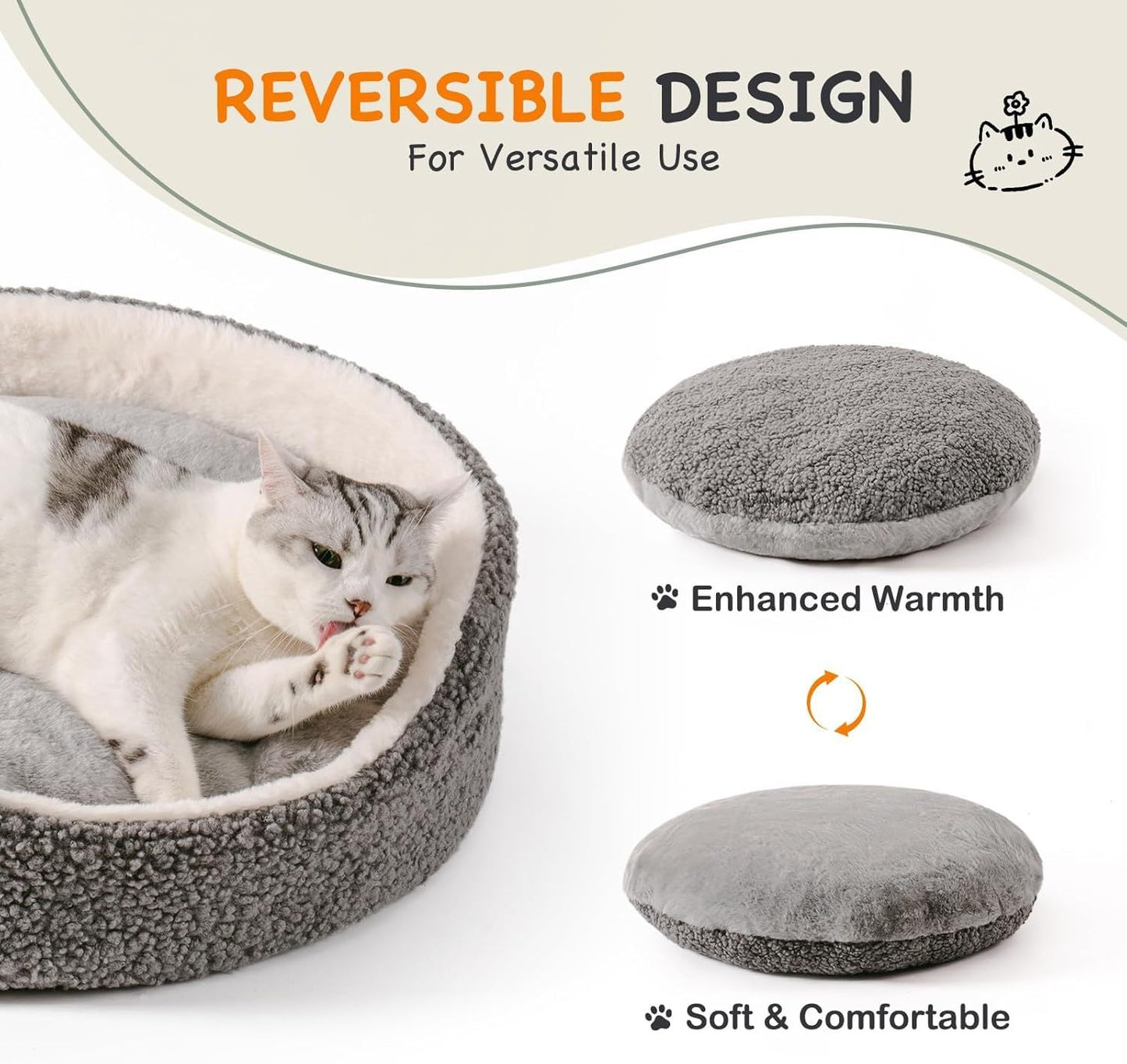 Handmade Wool Cat Cave Bed