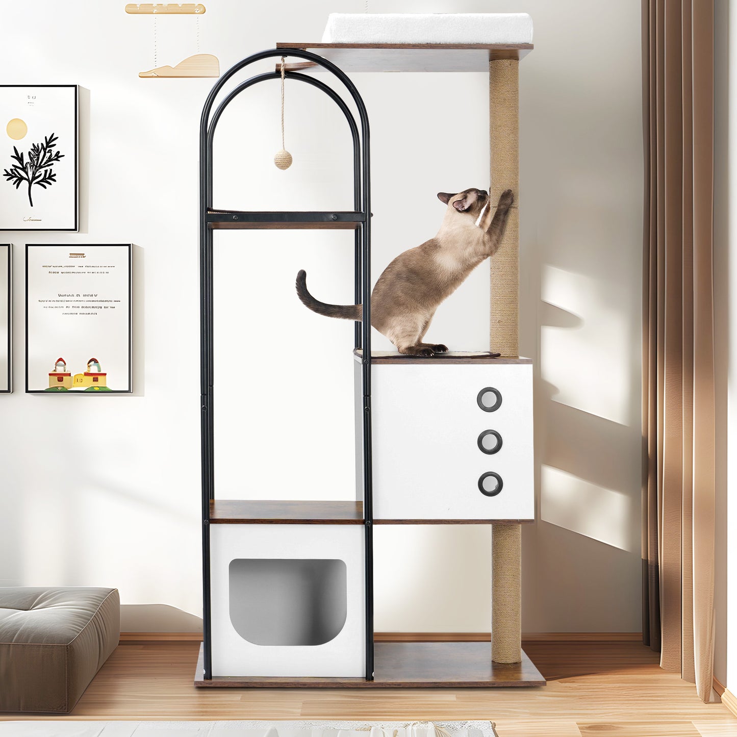 Multi-Storey Cat Tree – Modern Climbing Frame for Cats