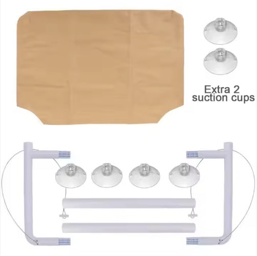 Hiphoppet Window-Mounted Cat Hammock – Washable Cozy Lounge Seat