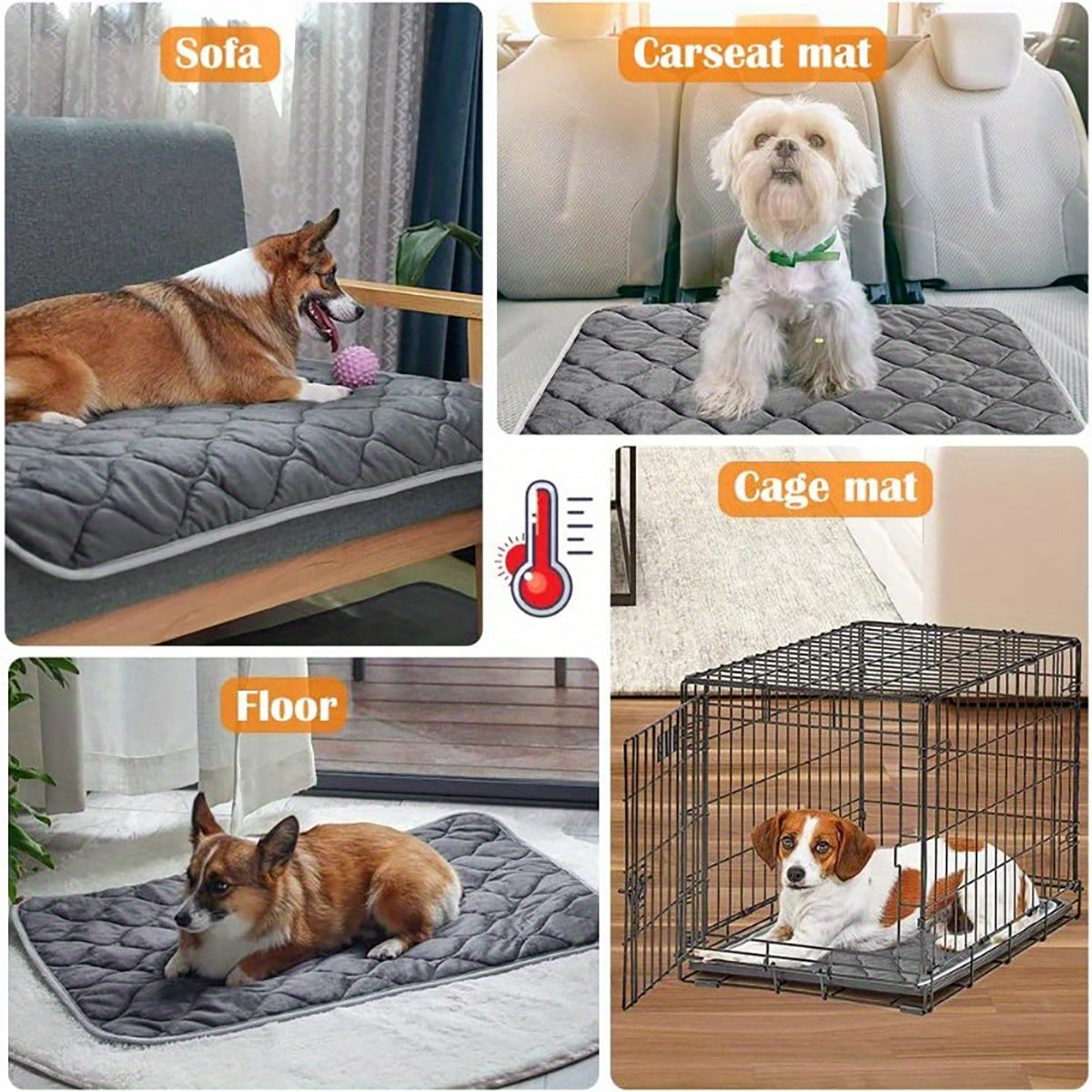 Self-Heating Pet Mat for Dogs & Cats