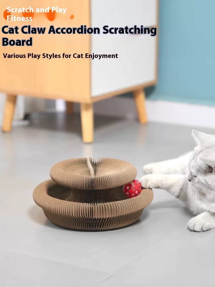 Folding Cat Scratcher – Foldable Interactive Toy