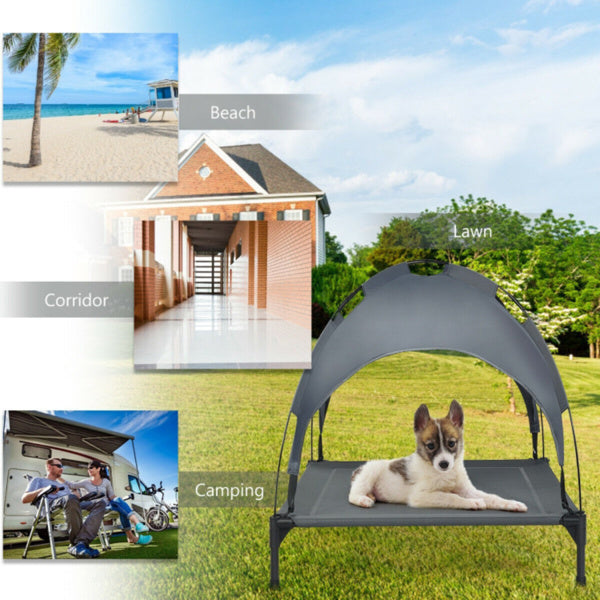 Dog Bed With UV Resistant Canopy