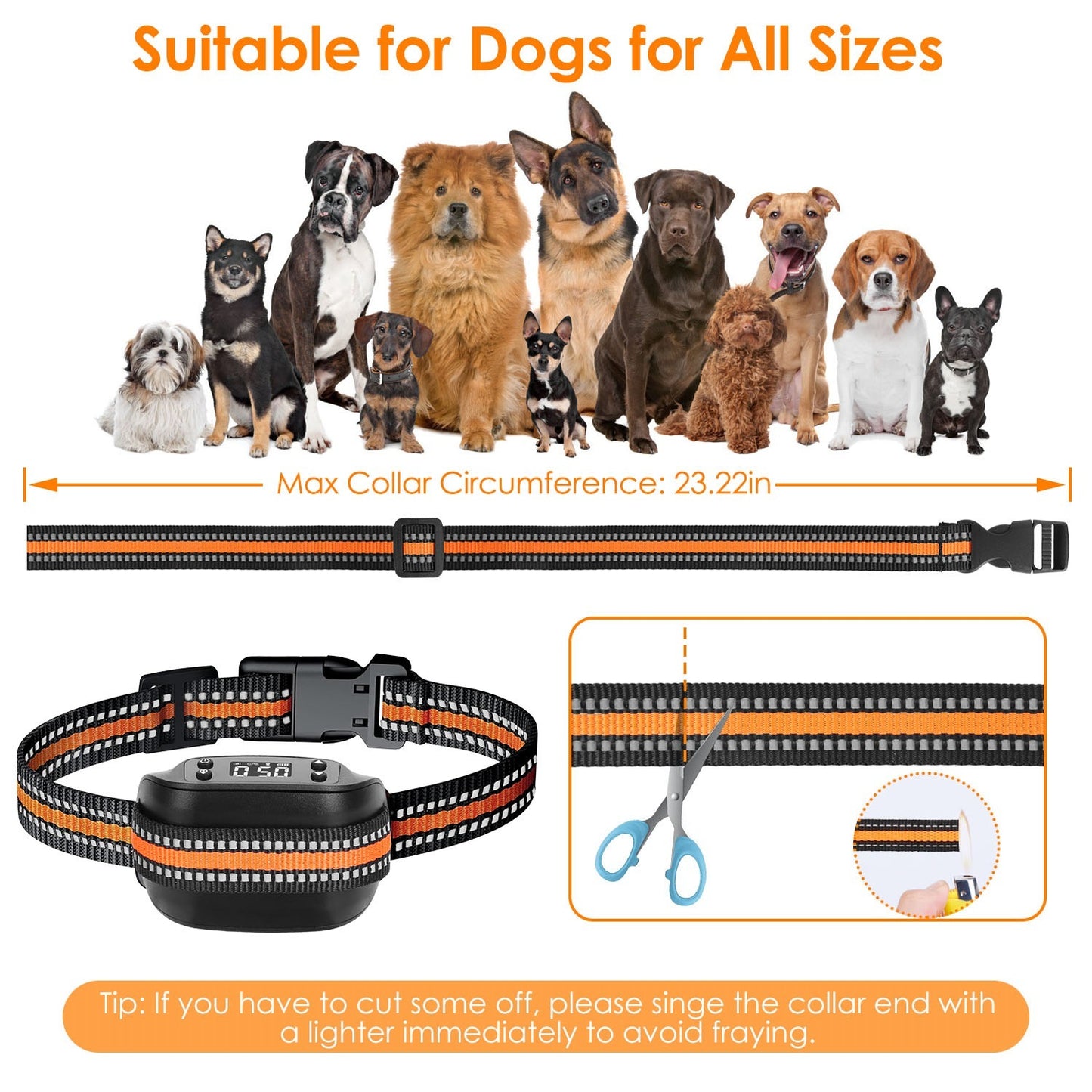 2-in-1 GPS Dog Fence & Tracker Collar – 32–2887FT, Waterproof
