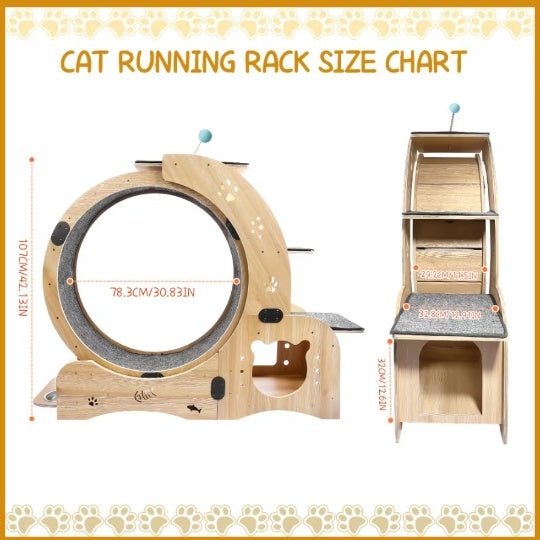 Cat Running Wheel – Silent & Smooth Exercise Wheel for Active Cats