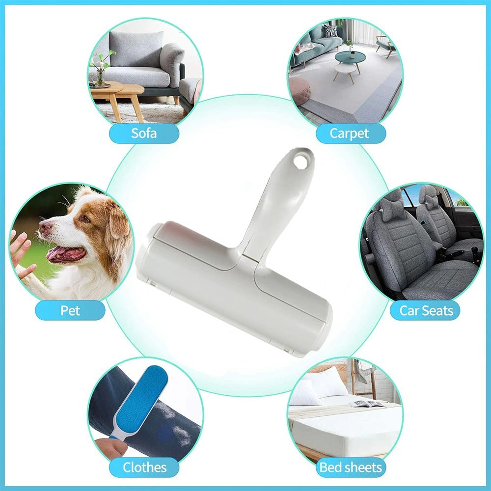 Pet Hair Remover Roller – 2-Way Lint & Fur Brush for Dogs/Cats, Sofa & Clothes