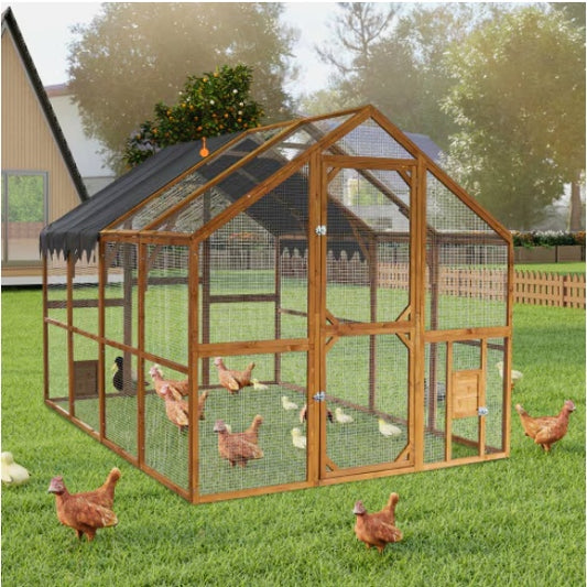 Outdoor Chicken Coop - Large Kitten Playpen, Upgraded Waterproof Cover