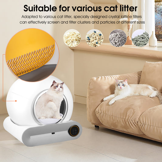 Auto Self-Clean Litter Box with WiFi and Deodorizer