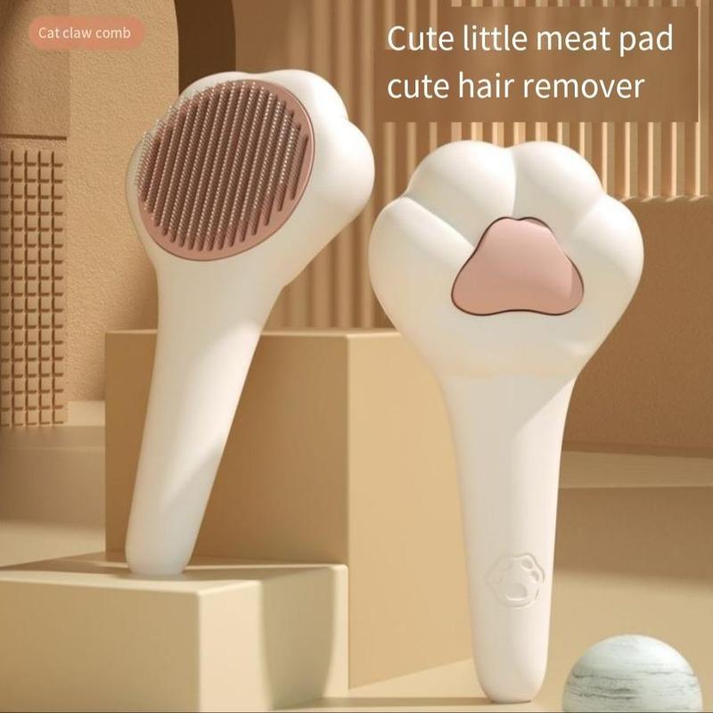 Paw Shaped Pet Grooming Brush – Hair Remover for Dogs & Cats