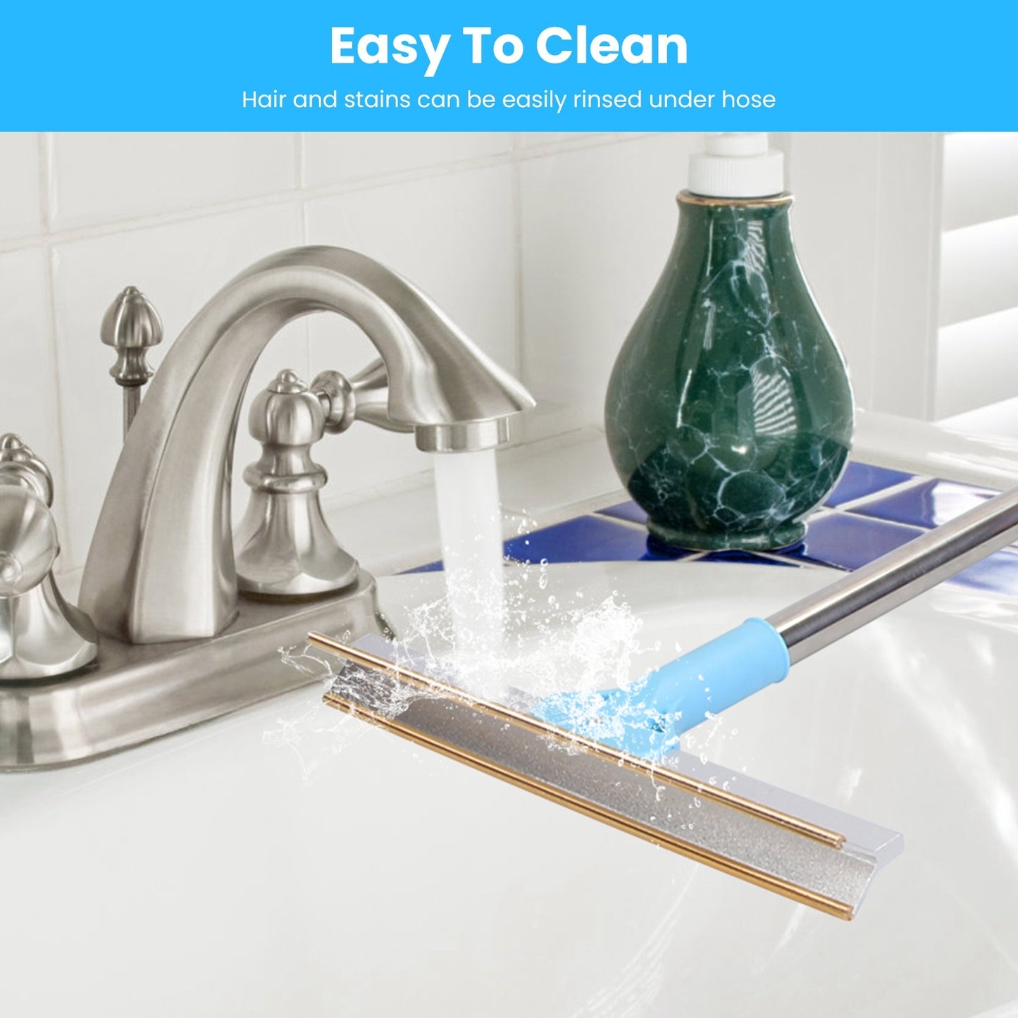 Adjustable Pet Hair Removal Rake – Telescopic Lint & Hair Scraper for Dogs & Cats