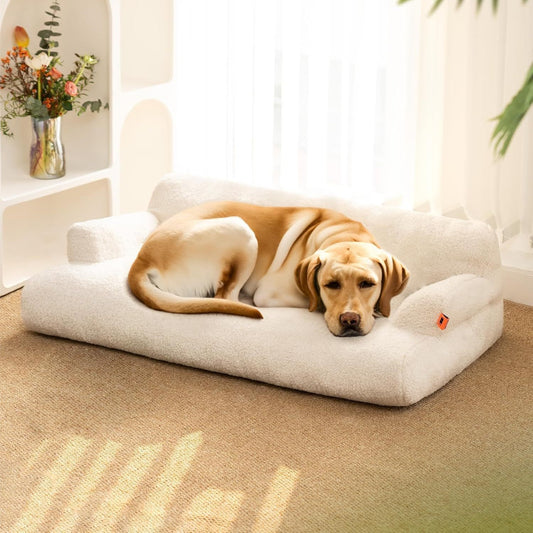 Small Dog Bed – 25.6"x19.7", Waterproof, Washable, Non-Slip, Grey