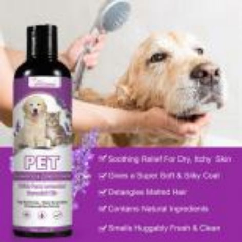 Pet Itch Relief & Smooth Hair Shampoo — Non-Knotting Formula