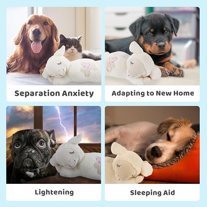 Pet Anti Anxiety Sleeping Toy Heartbeat Apparatus
