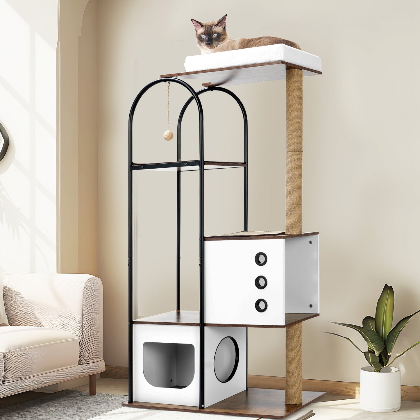 Multi-Storey Cat Tree – Modern Climbing Frame for Cats
