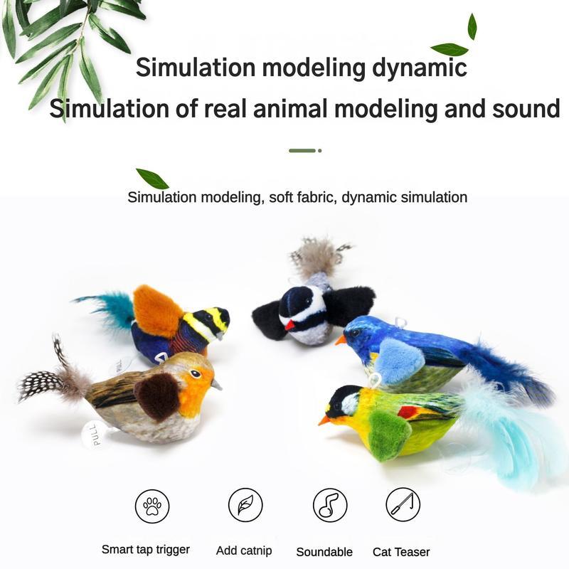 Interactive Parrot Cat Teaser Toy