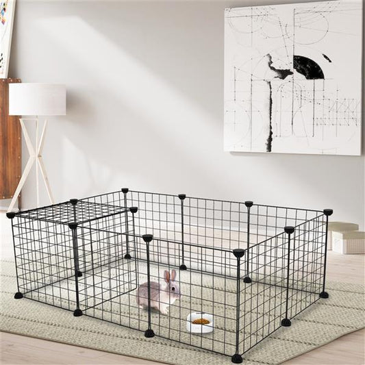 12-Piece Iron Mesh Fence for Pets
