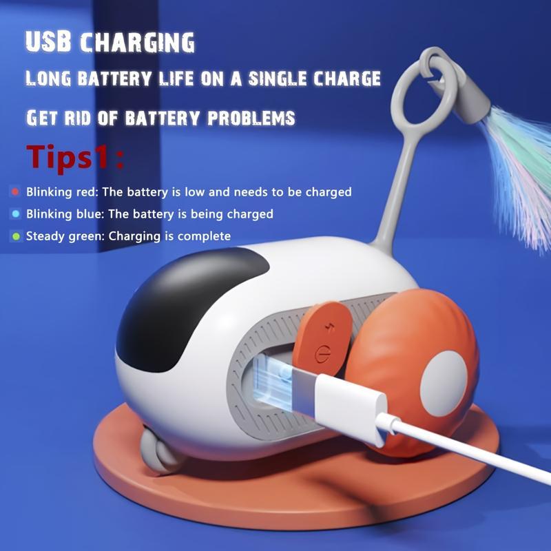 Exciting Interactive Cat Toy Car – Smart Remote Control & Feather Chase