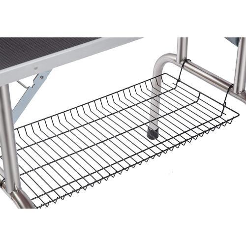 Professional Large Dog Grooming Table with Adjustable Armrests, Lasso, and Grid Tray