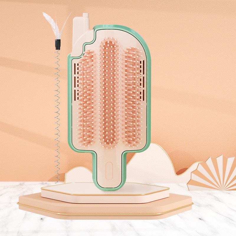 Popsicle Cat Grooming Brush – Corner Scratcher Comb