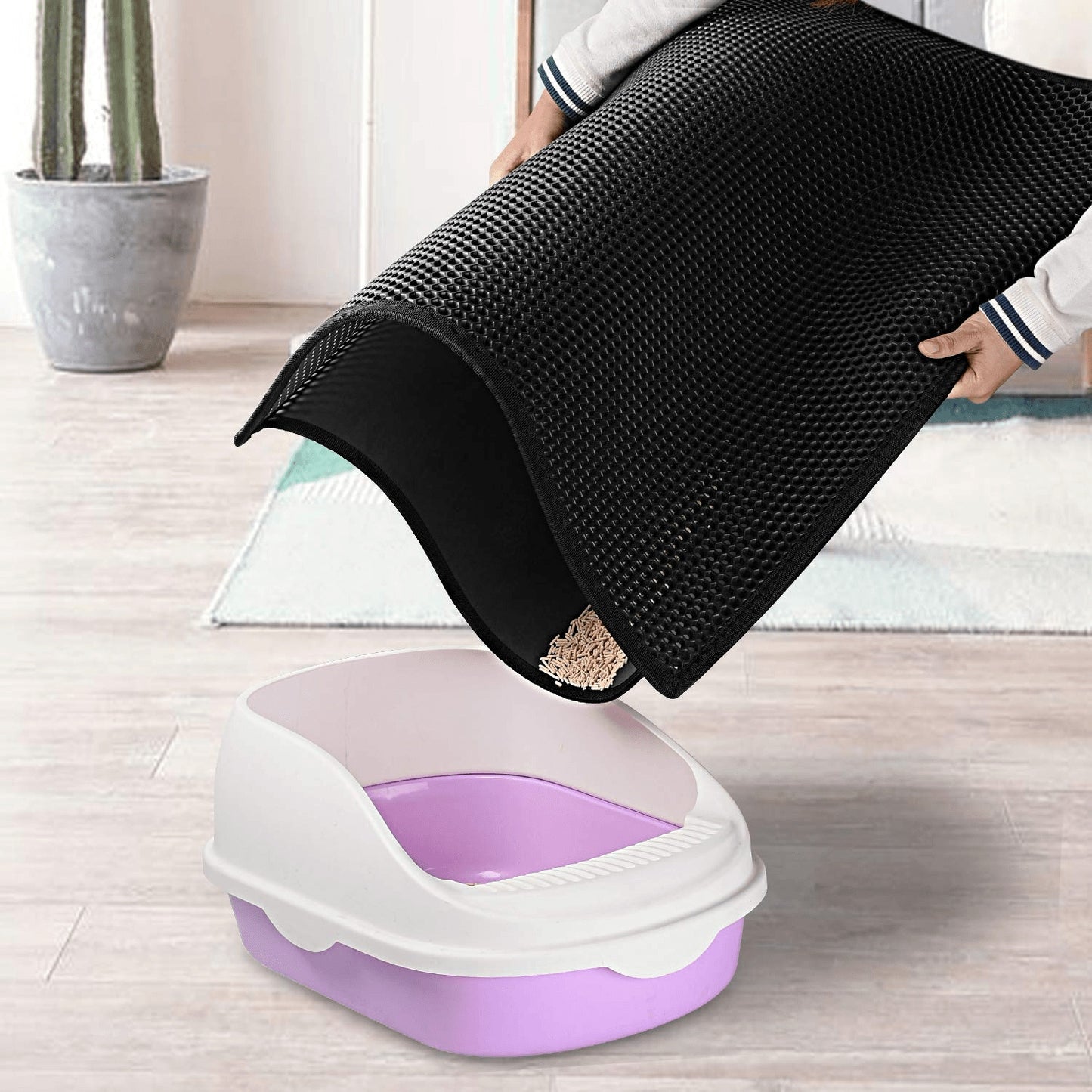 Waterproof Honeycomb Cat Litter Mat