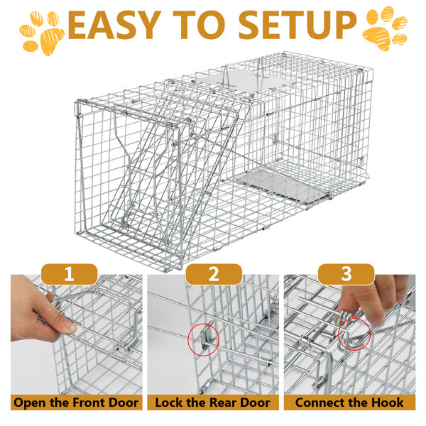 Silver Folding Iron Pet Fence