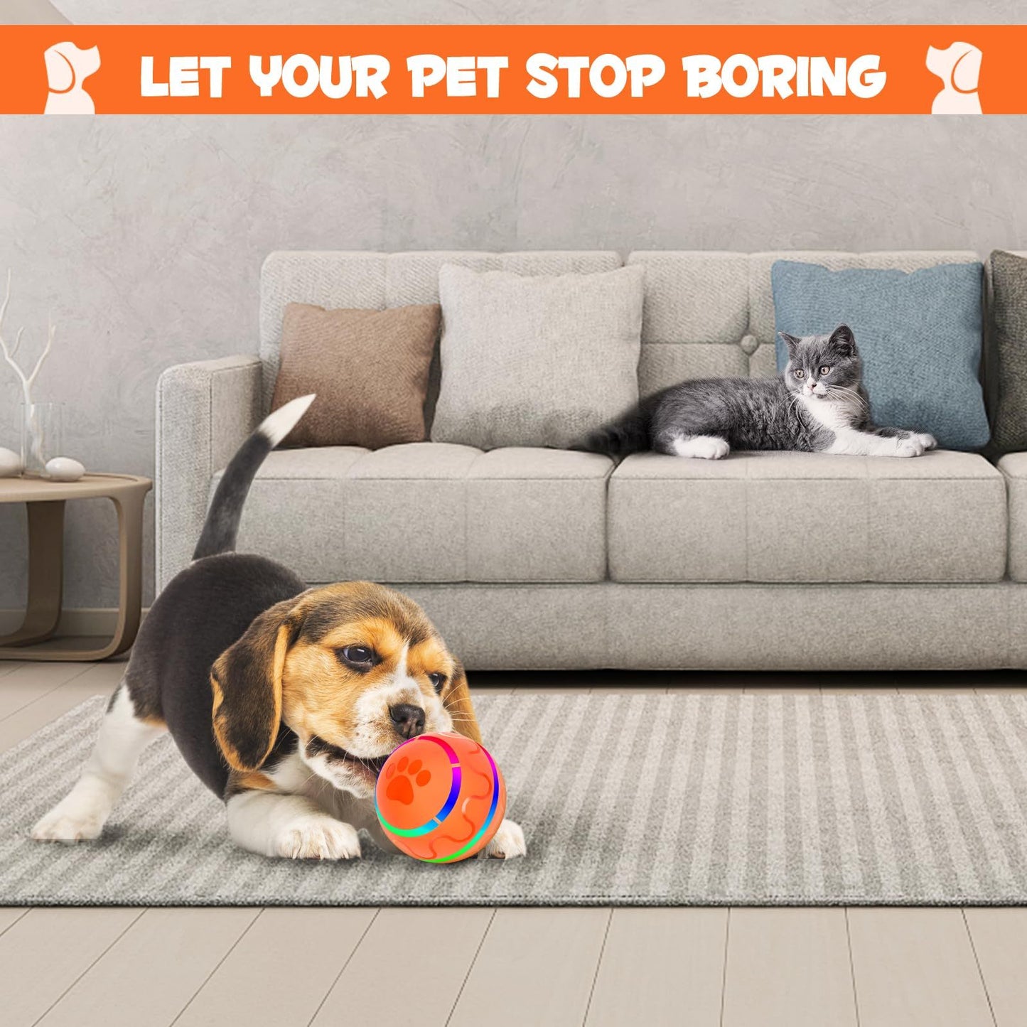 Orange Toy Ball Automatic Version