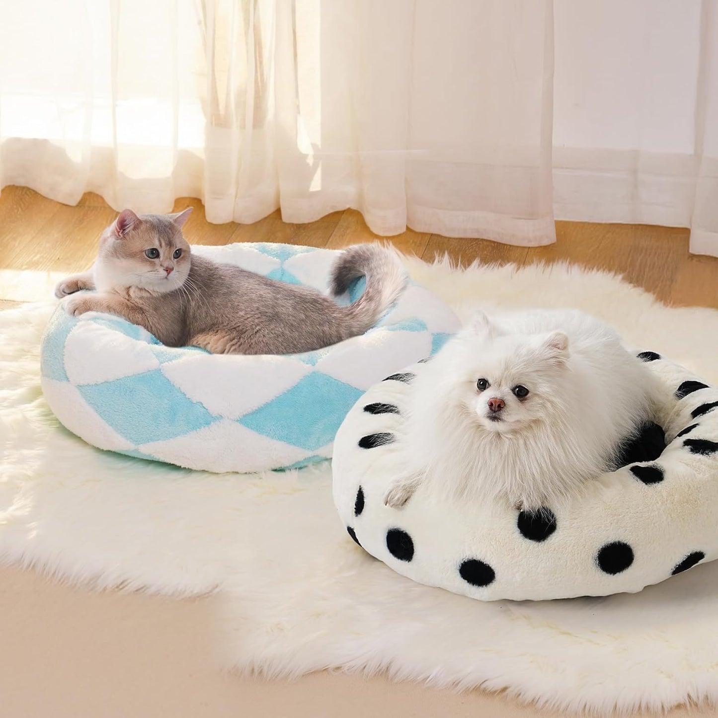 Donut Cat Bed For Indoor Cats