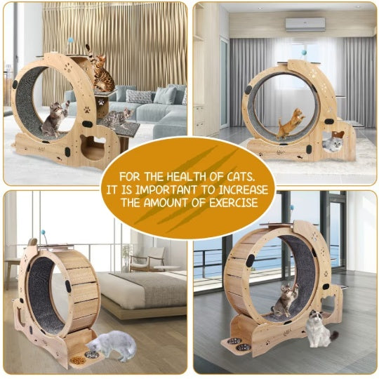 Cat Running Wheel – Silent & Smooth Exercise Wheel for Active Cats